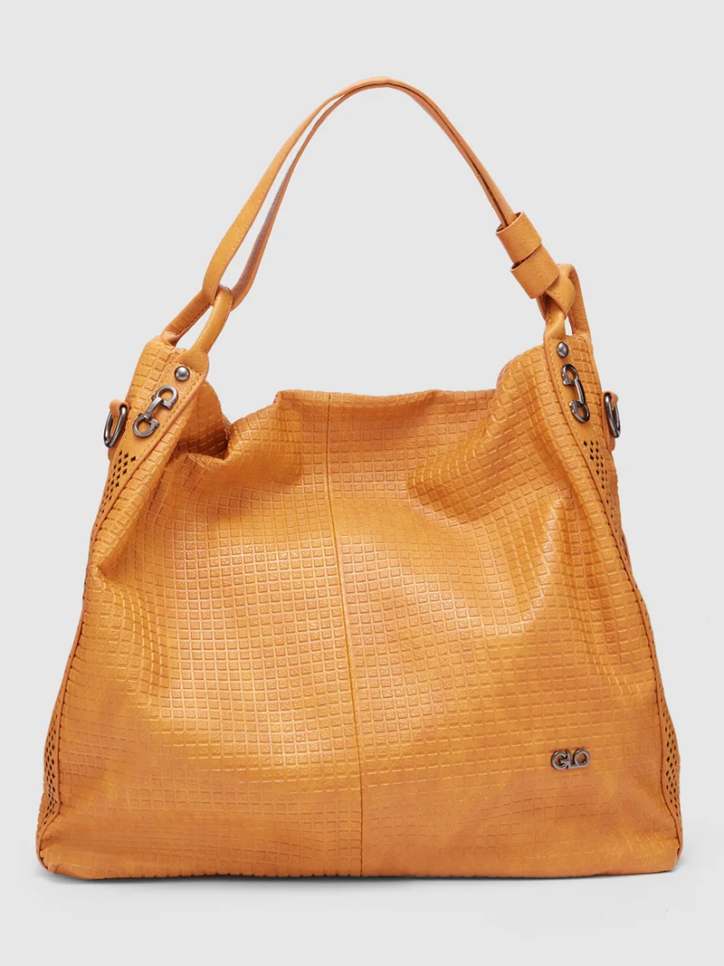 جلو باص Globus Women Mustard Textured Hobo Bag